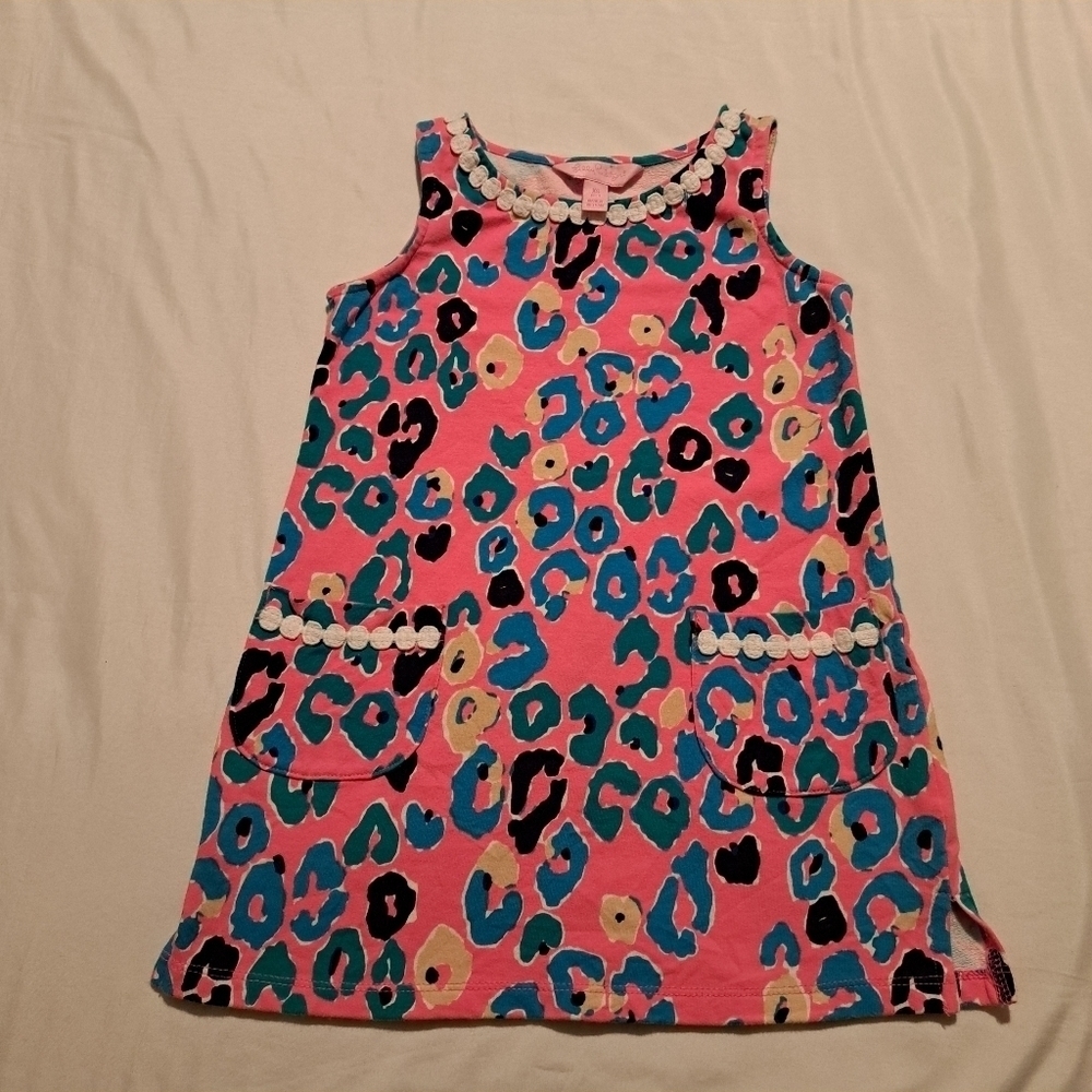 Lilly Pulitzer girls size xs 2-3 shift animal print VGUC